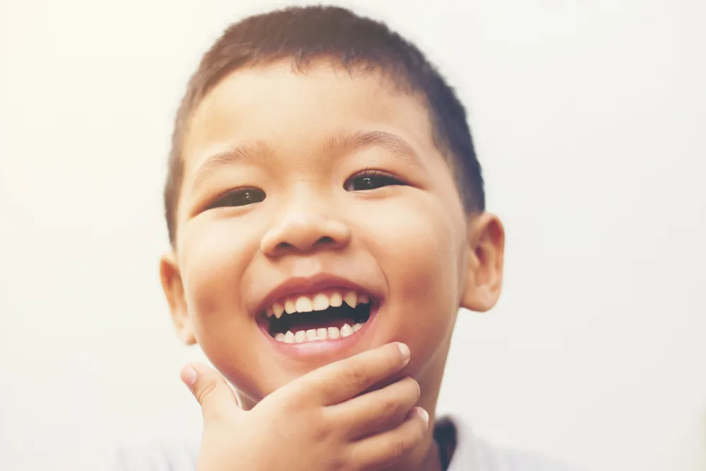 Dentist performing Teething Problems procedure