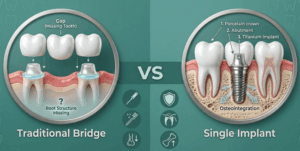 Dental Implant Vs Dental Bridge